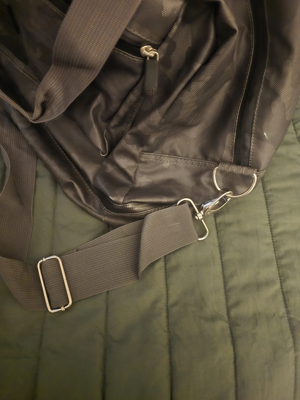 Duchamp Duffle Bag Green Camoflage Travel Carry On Bag
